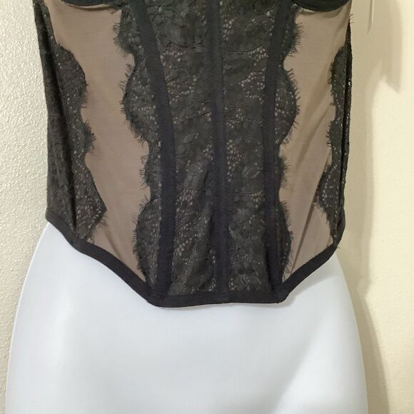 NWT Out from Under Y2K Style Gothic Whimsigoth Lacey Office Siren Corset Large - Picture 3 of 9
